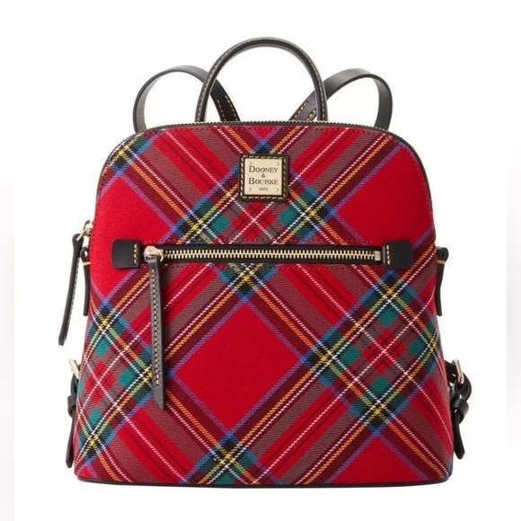 Dooney & Bourke Handbags - Dooney & Bourke Tartan Plaid Backpack NWT